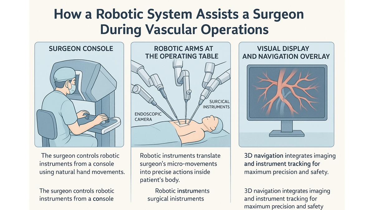Robotic surgery — precision vascular procedures with advanced minimally invasive technology